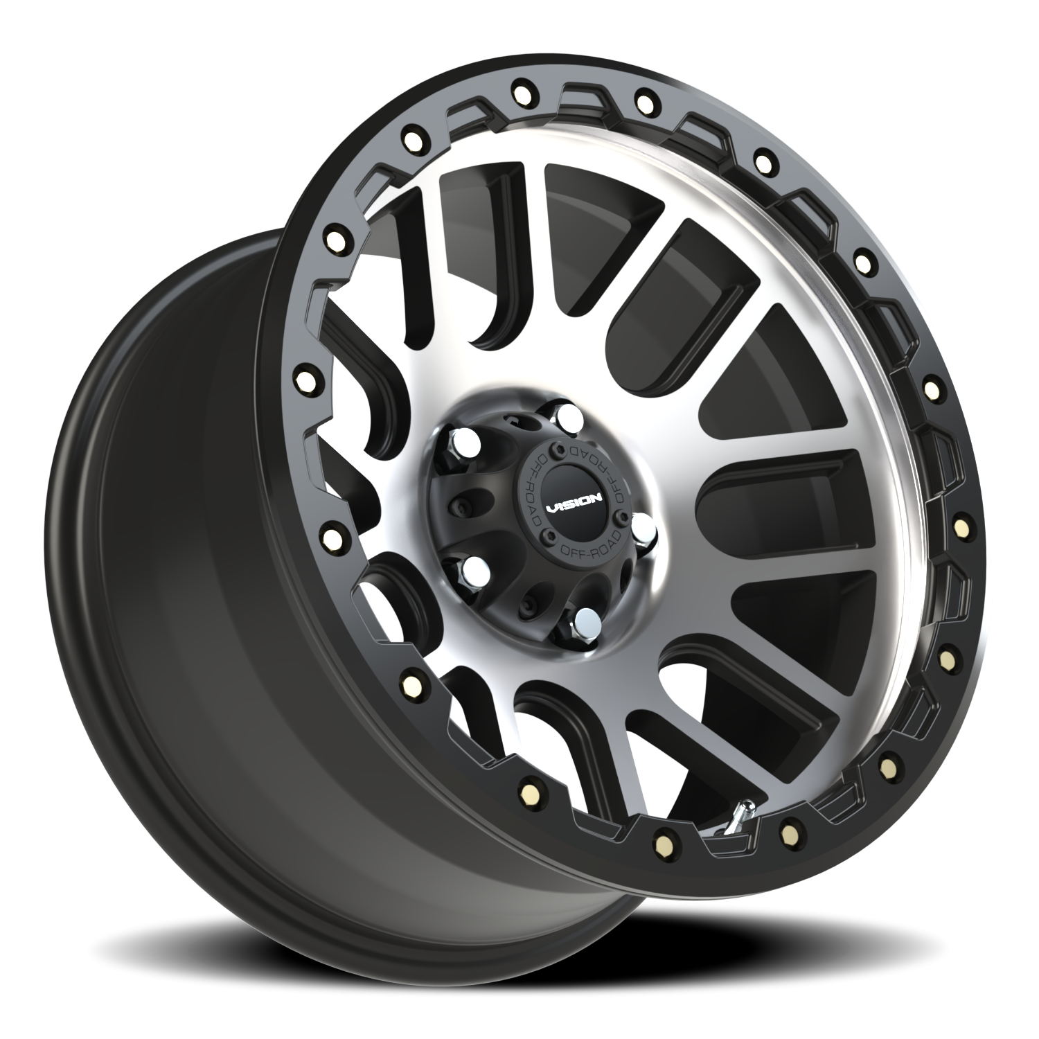 Vision Nemesis 17X9 Matte Black Machined Face Wheel