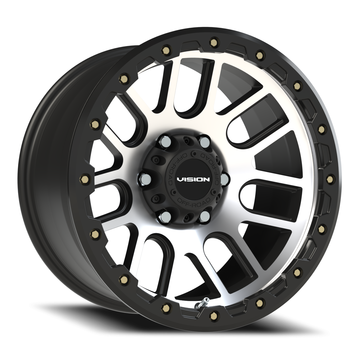 Vision Nemesis 17X9 Matte Black Machined Face Wheel