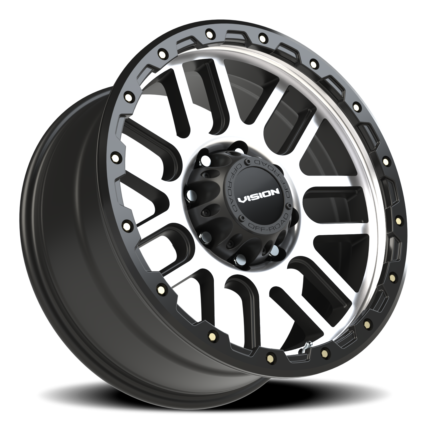 Vision Nemesis 20X9 Matte Black Machined Face Wheel
