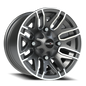 Vision Assault 12X7 Gunmetal Machined Face Wheel
