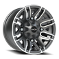 Vision Assault 12X7 Gunmetal Machined Face Wheel
