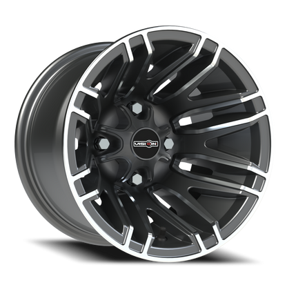 Vision Assault 12X8 Gunmetal Machined Face Wheel