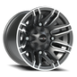 Vision Assault 12X8 Gunmetal Machined Face Wheel