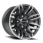 Vision Assault 12X8 Gunmetal Machined Face Wheel