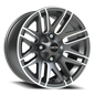 Vision Assault 14X7 Gunmetal Machined Face Wheel