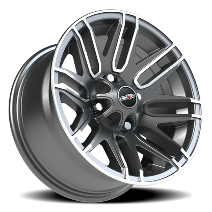 Vision Assault 14X7 Gunmetal Machined Face Wheel