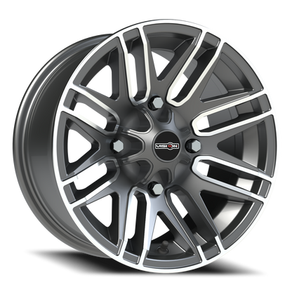 Vision Assault 14X7 Gunmetal Machined Face Wheel