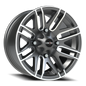 Vision Assault 14X7 Gunmetal Machined Face Wheel