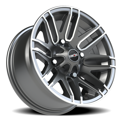Vision Assault 14X7 Gunmetal Machined Face Wheel