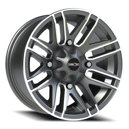 Vision Assault 14X7 Gunmetal Machined Face Wheel