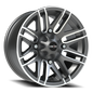 Vision Assault 14X7 Gunmetal Machined Face Wheel