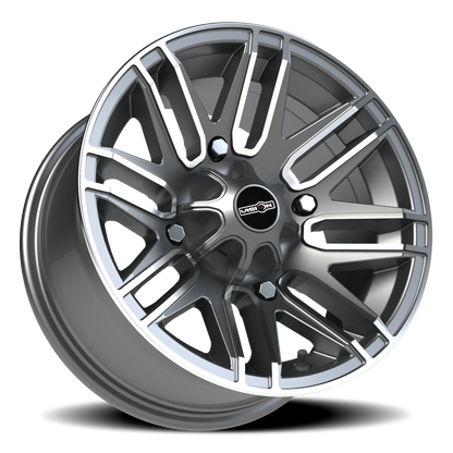 Vision Assault 14X7 Gunmetal Machined Face Wheel