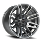 Vision Assault 14X8 Gunmetal Machined Face Wheel