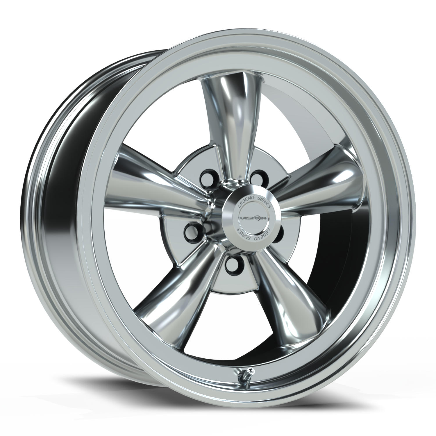 Vision 5 17X8 Chrome Wheel
