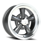 Vision 5 15X7 Gunmetal Machined Lip Wheel