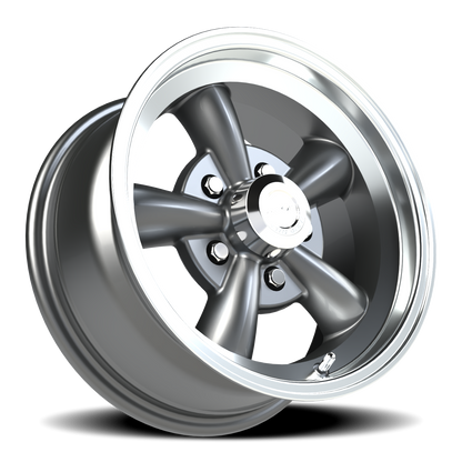 Vision 5 15X7 Gunmetal Machined Lip Wheel
