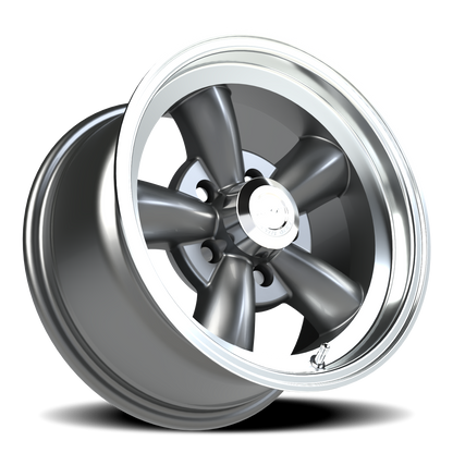 Vision 5 15X8 Gunmetal Machined Lip Wheel