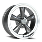 Vision 5 17X8 Gunmetal Machined Lip Wheel