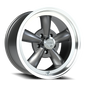 Vision 5 17X9 Gunmetal Machined Lip Wheel