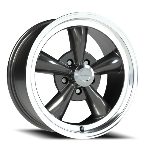Vision 5 17X9 Gunmetal Machined Lip Wheel