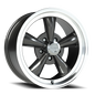 Vision 5 17X9 Gunmetal Machined Lip Wheel