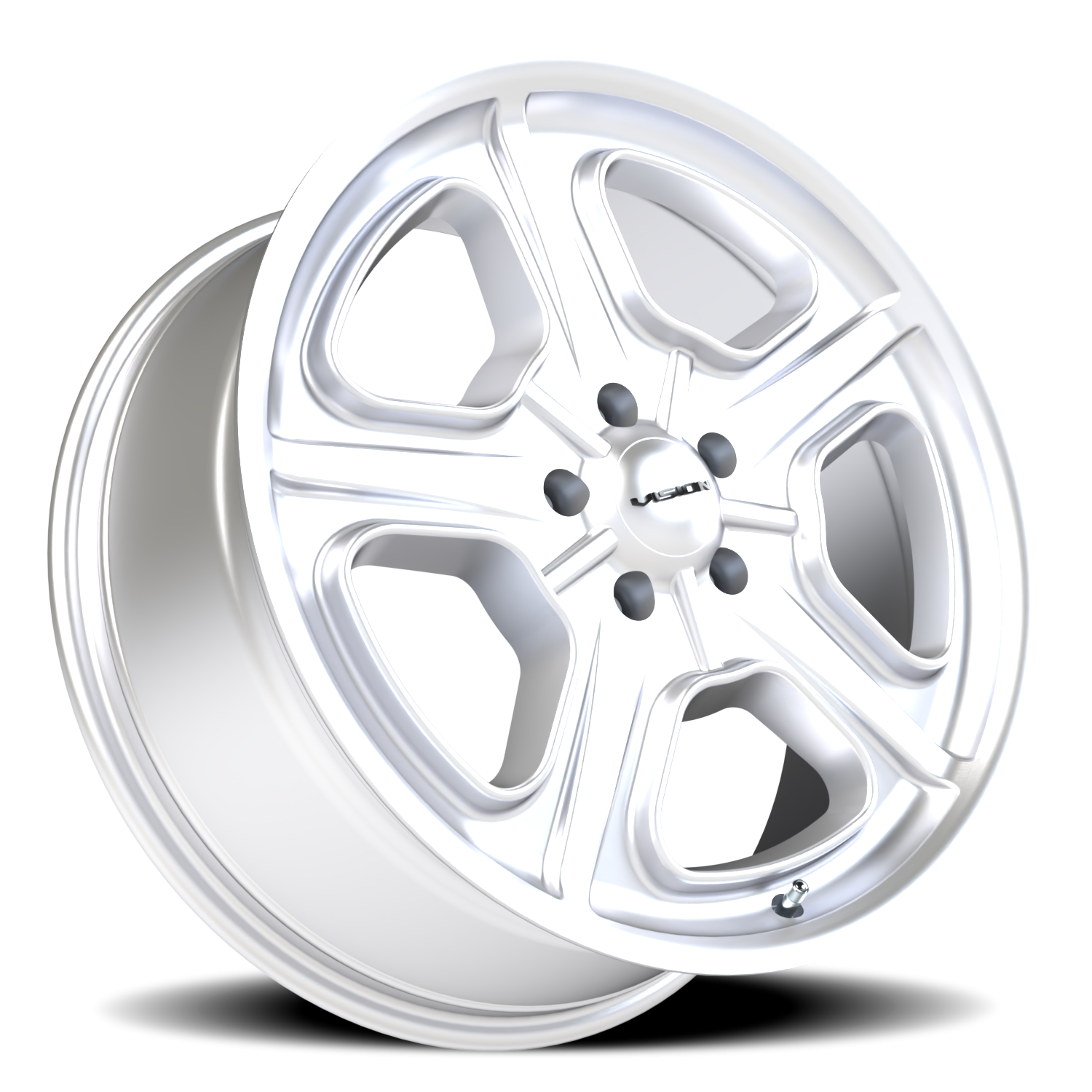 Vision Daytona 20X8.5 Hyper Silver Wheel