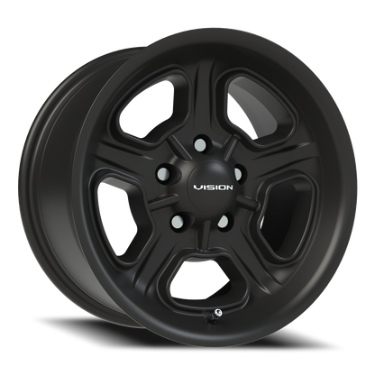 Vision Daytona 15X8 Satin Black Wheel