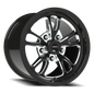 Vision Patriot 15X10 Gloss Black Milled Spoke Wheel