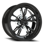 Vision Patriot 15X7 Gloss Black Milled Spoke Wheel
