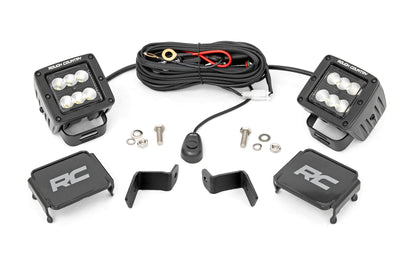 LED Light Kit | Ditch Mount | 2" Black Pair | Flood | Ford F-150 (15-26)/F-150 Lightning (22-26)