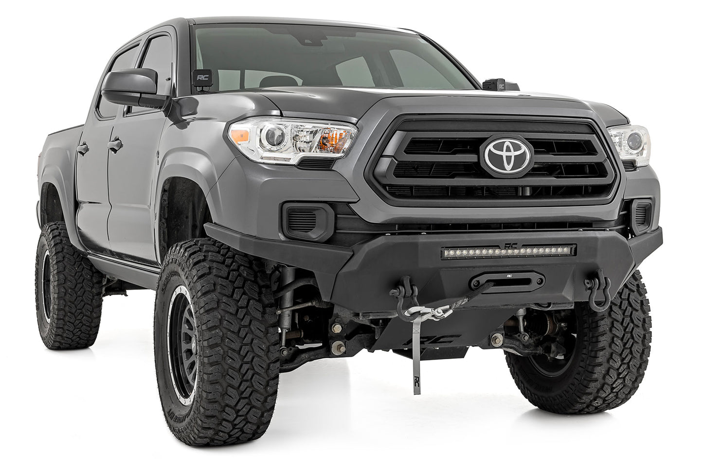 Front Bumper | Hybrid | 20" Blk White DRL LED | Toyota Tacoma 2WD/4WD (16-23)