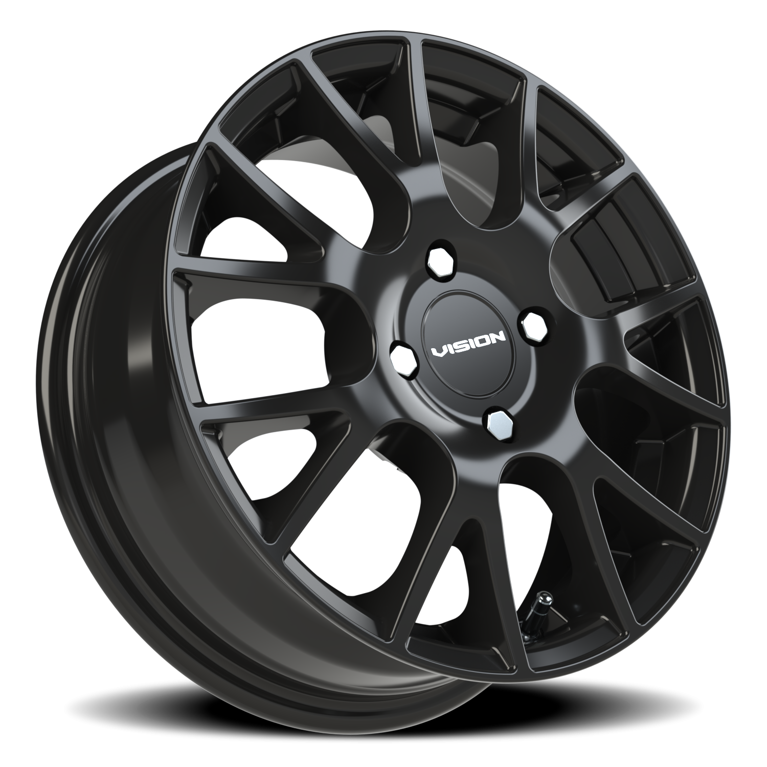 Vision Hellion 14X5.5 Gloss Black Wheel