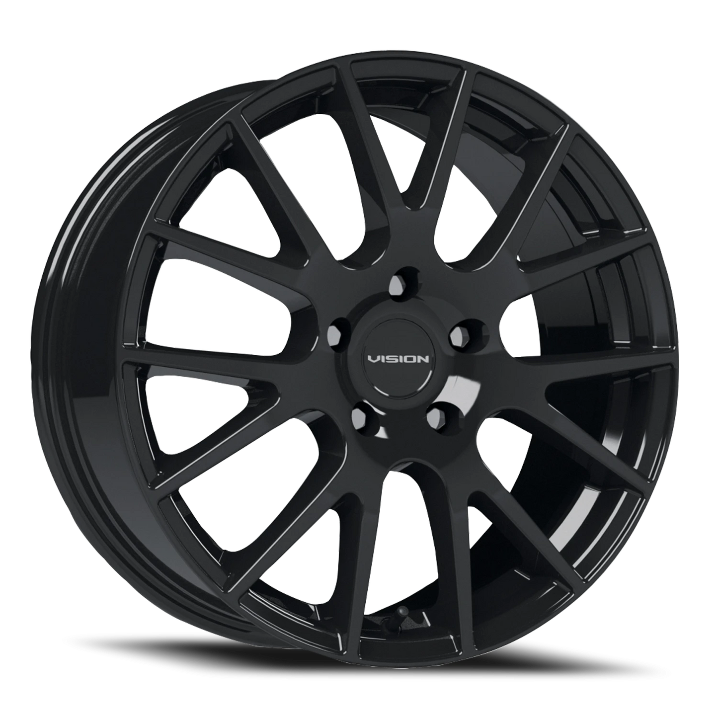 Vision Hellion 15X6.5 Gloss Black Wheel