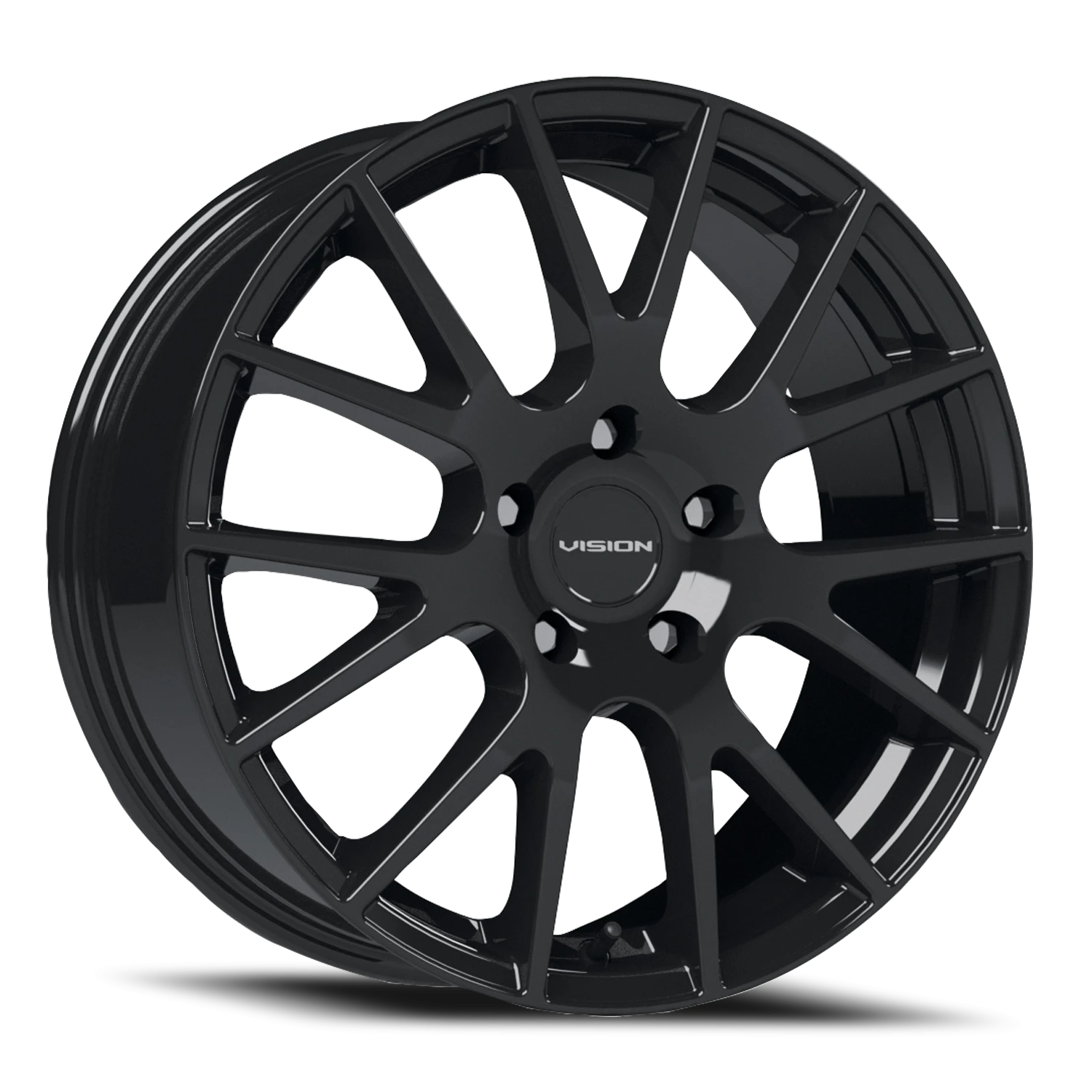 Vision Hellion 15X6.5 Gloss Black Wheel