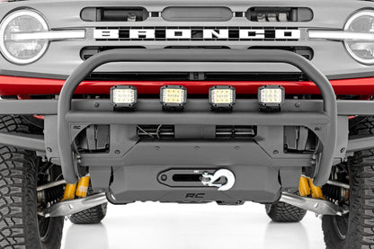 Nudge Bar | 4 Inch Round Led (x4) | OE Modular Steel | Ford Bronco 4WD (21-26)