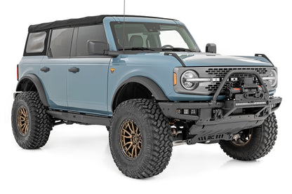 High Winch Mount | All Models | 20 Inch Black Single Row LED | Ford Bronco (21-26)