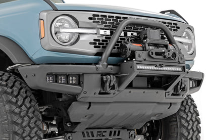 LED Light Kit | Fog Mount | Triple 2" Black Pair | Amber DRL | Ford Bronco (21-26)
