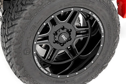 Rough Country 92 Series Wheel | Machined One-Piece | Gloss Black | 22x12 | 6x5.5 | -44mm