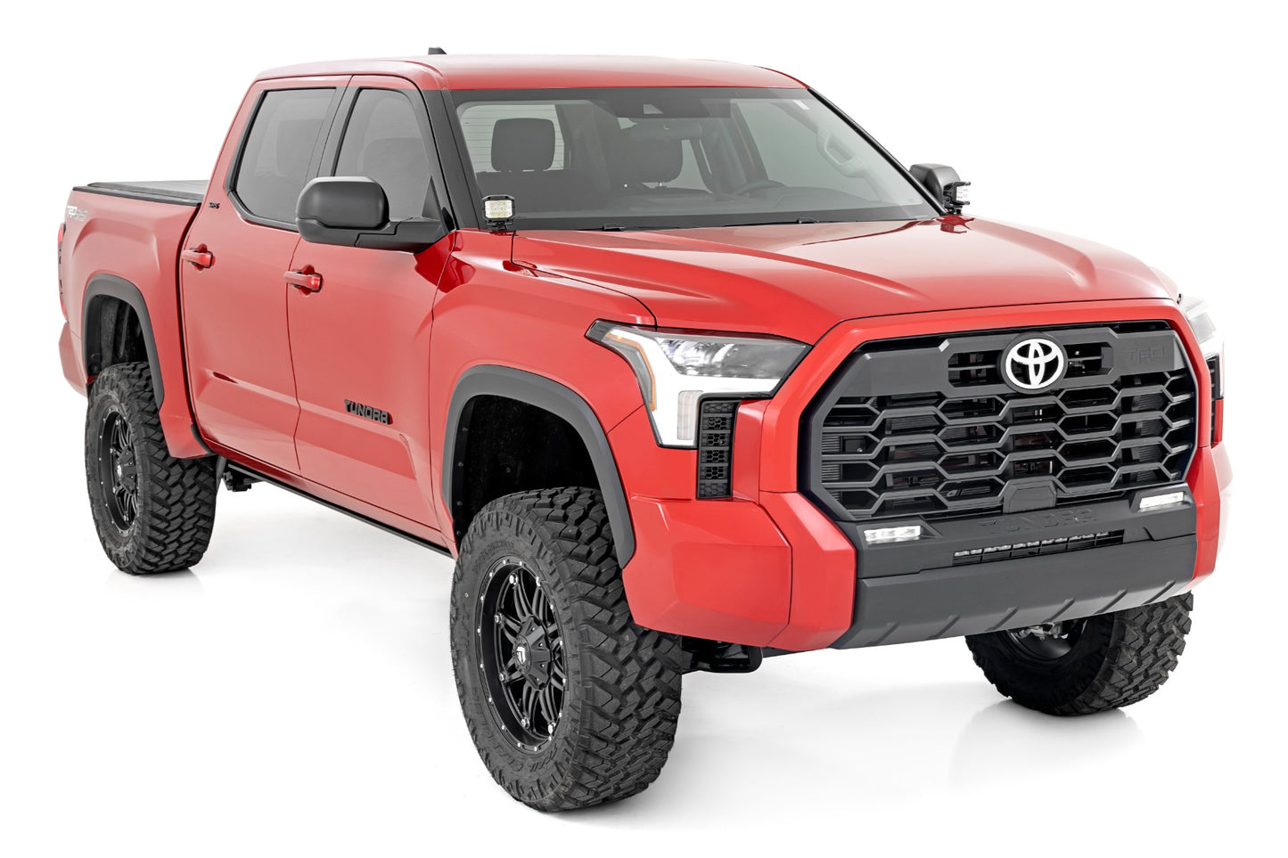 LED Light Kit | Ditch Mount | 2" Black Pair | Flood | Toyota Tundra (22-26)