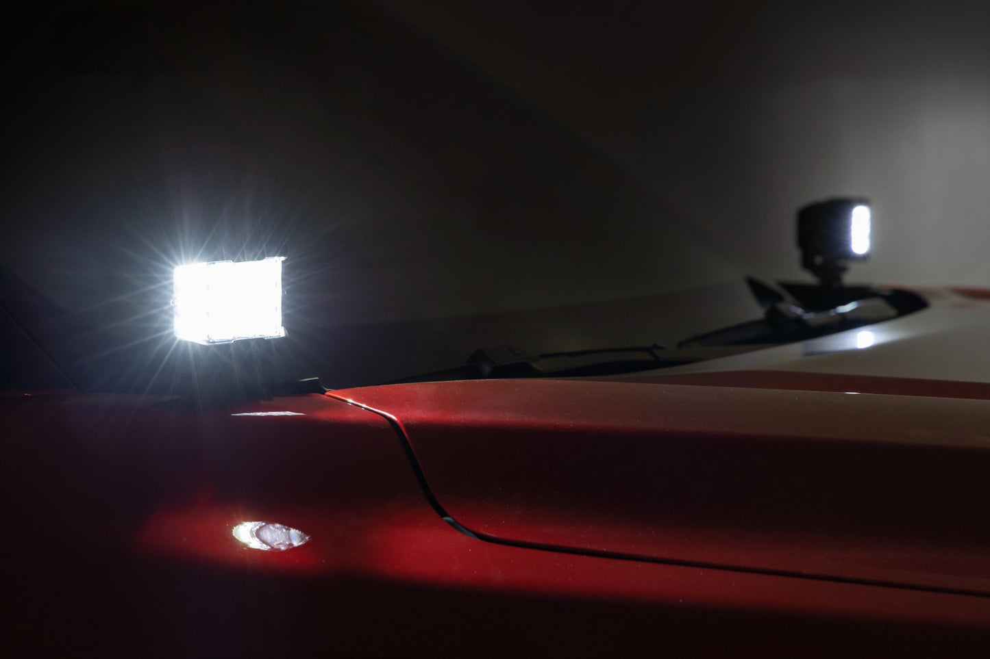 LED Light Kit | Ditch Mount | 2" Black Pair | Flood | Toyota Tundra (22-26)