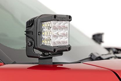 LED Light Kit | Ditch Mount | 2" Black Pair | Flood | Toyota Tundra (22-26)