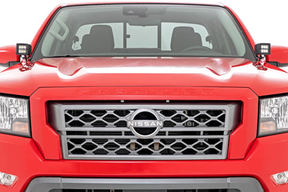 LED Light Kit | Ditch Mount | 2" Black Pair | White DRL | Nissan Frontier (22-26)