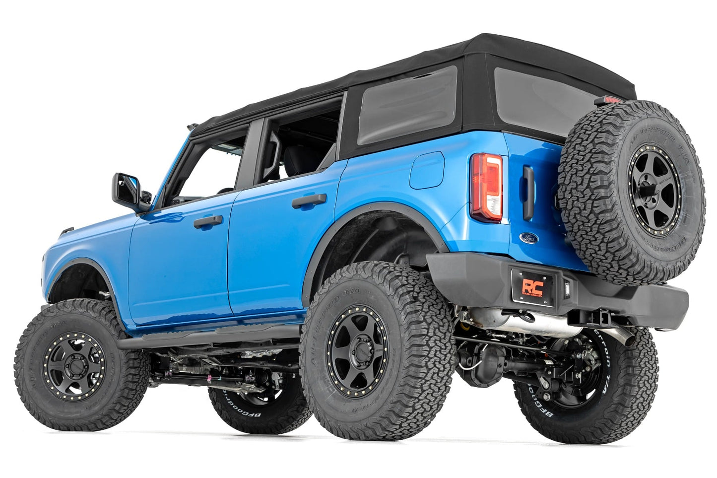 Oval Nerf Step | 4-Door | Black | Ford Bronco 4WD (2021-2026)