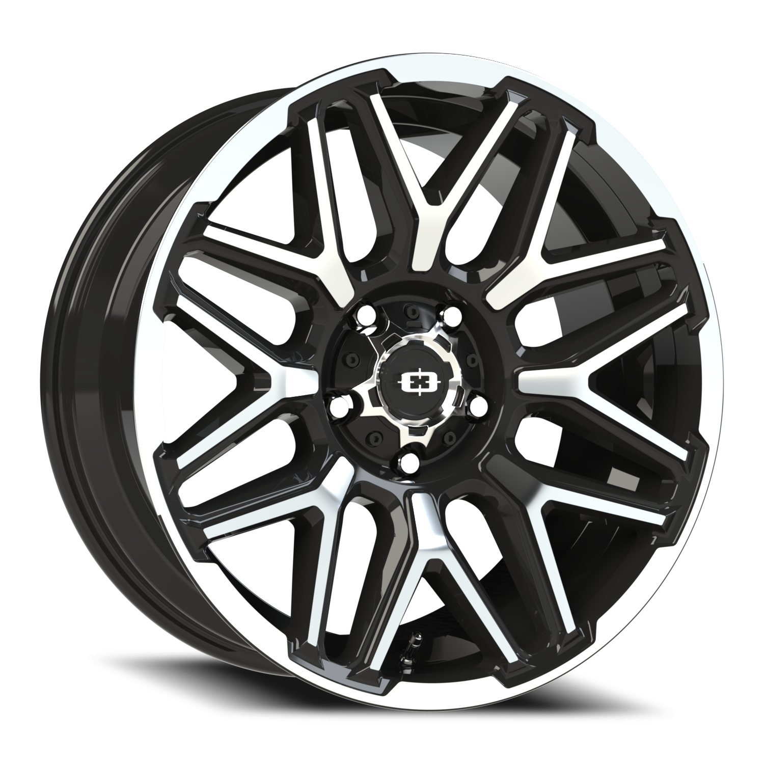 Vision Rekluse 20X9 Gloss Black Machined Face and Lip Wheel