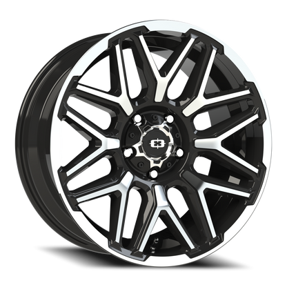 Vision Rekluse 20X9 Gloss Black Machined Face and Lip Wheel