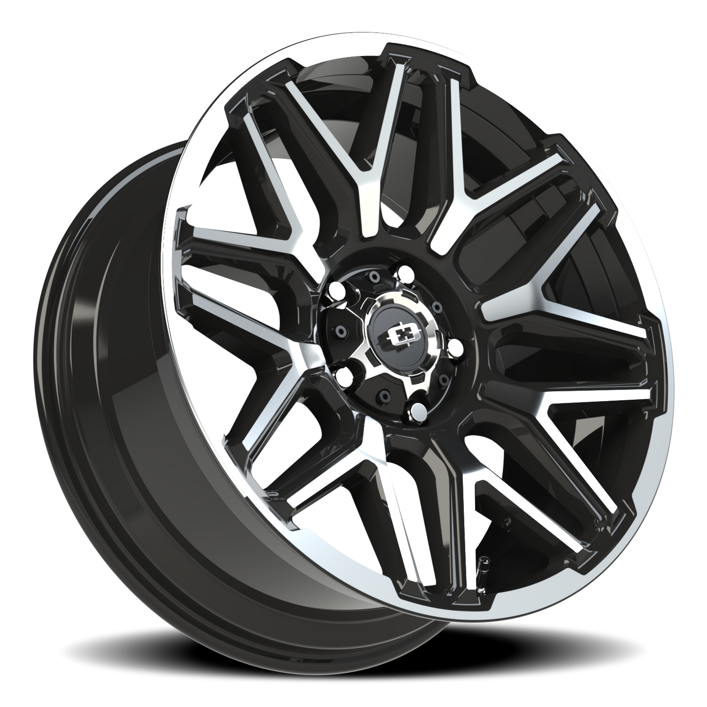 Vision Rekluse 20X9 Gloss Black Machined Face and Lip Wheel