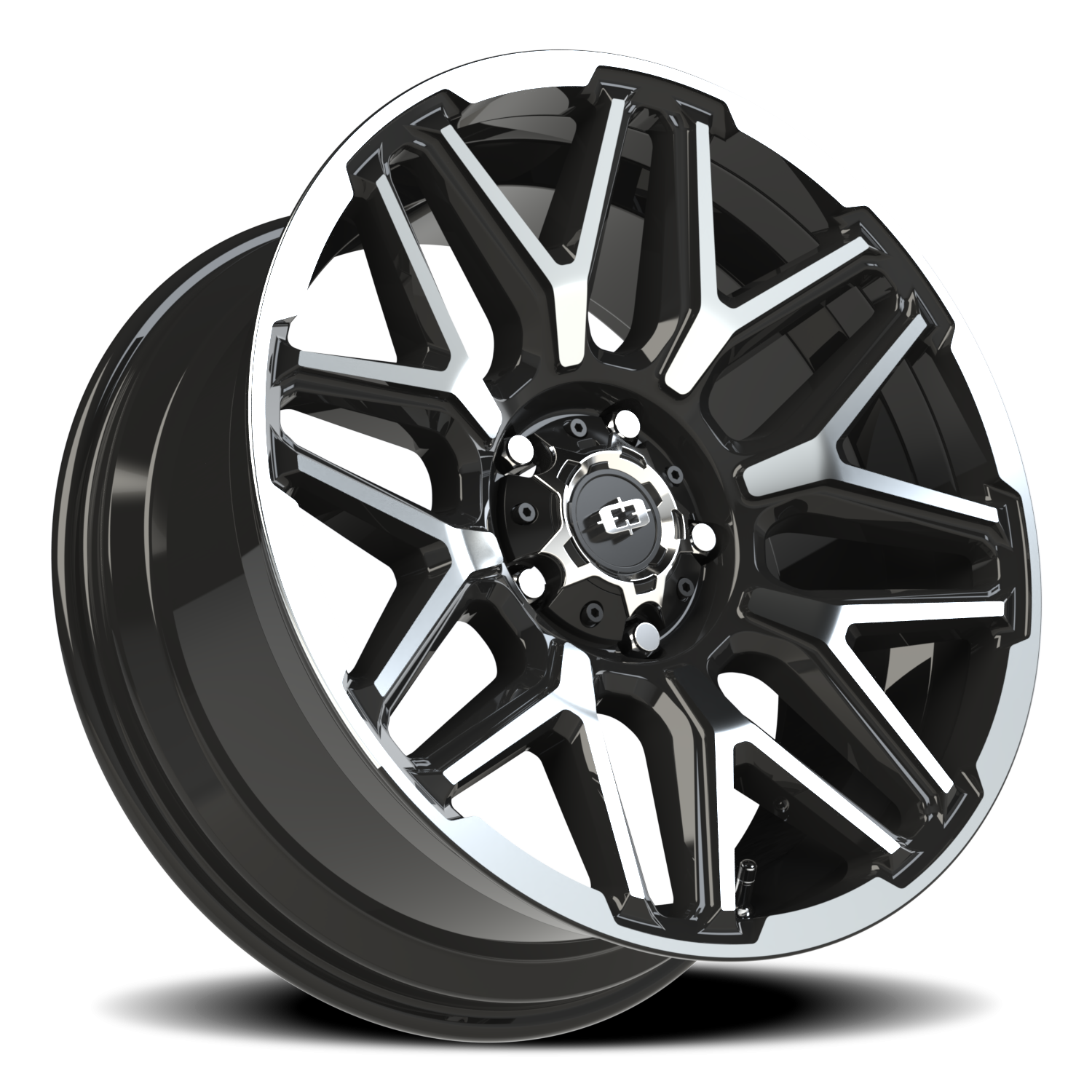 Vision Rekluse 20X9 Gloss Black Machined Face and Lip Wheel