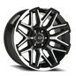 Vision Rekluse 20X10 Gloss Black Machined Face and Lip Wheel
