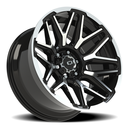 Vision Rekluse 20X10 Gloss Black Machined Face and Lip Wheel