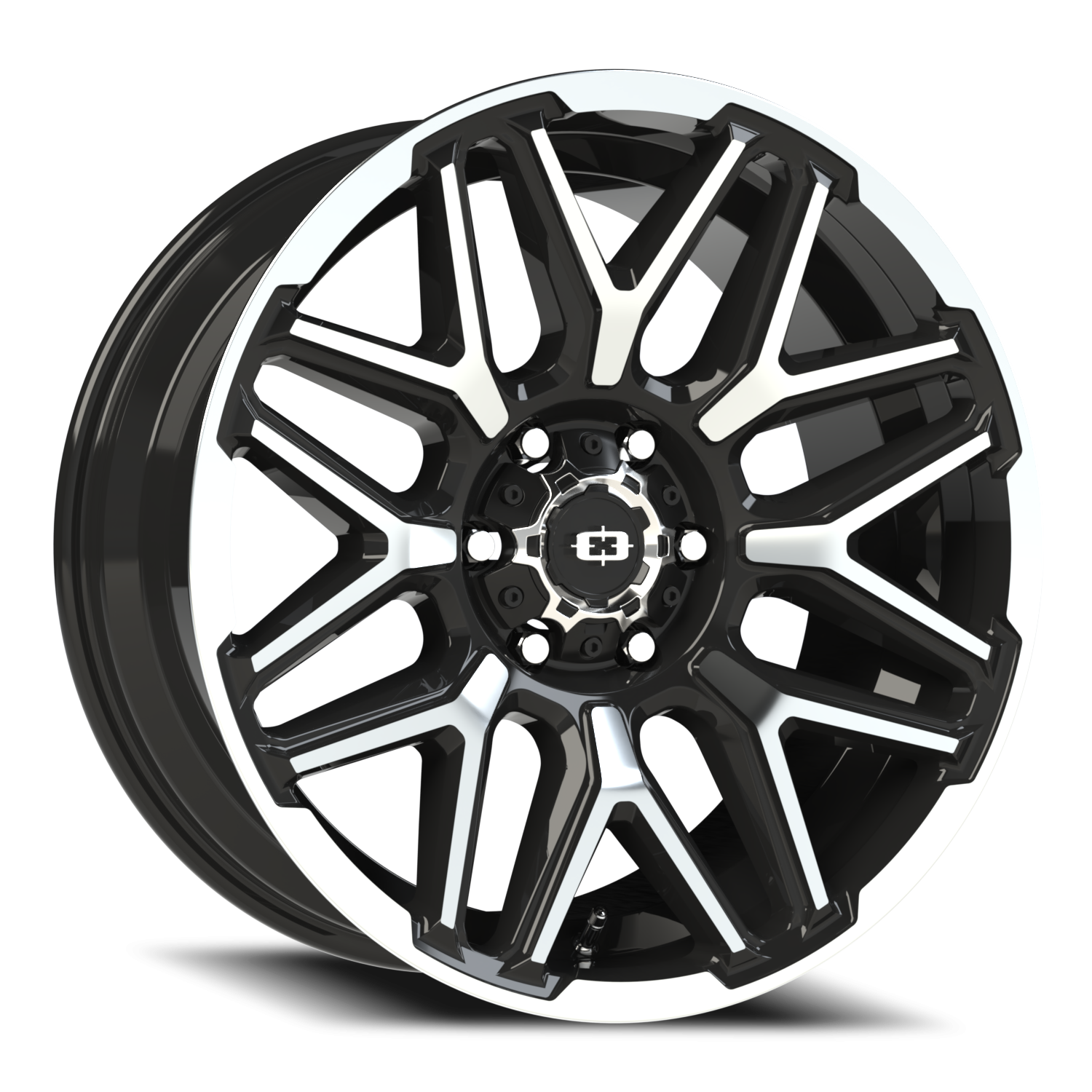 Vision Rekluse 20X9 Gloss Black Machined Face and Lip Wheel